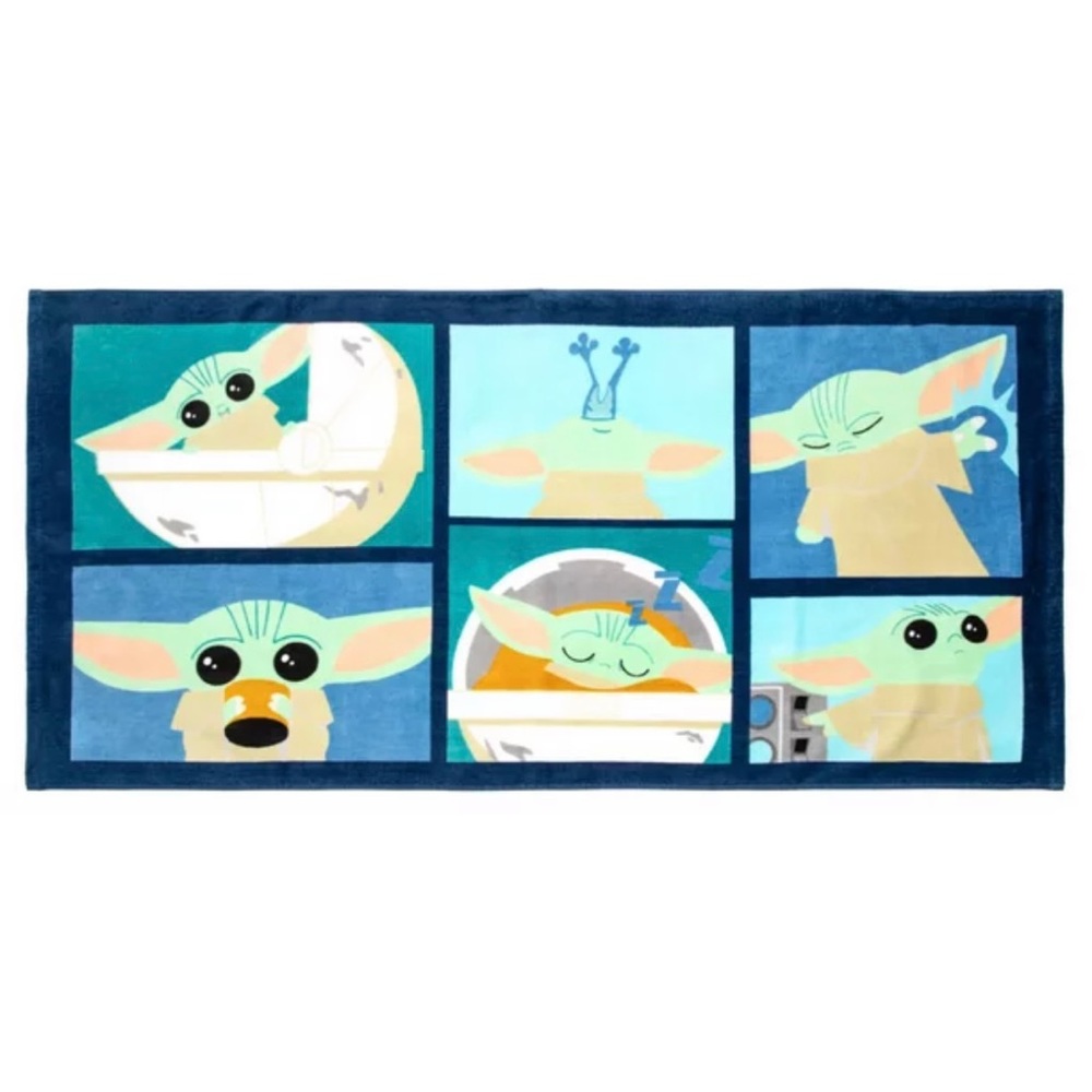 Baby Yoda Grogu Kids Oversized Bath Towel Mandalorian Disney Star Wars 27” x 54”
